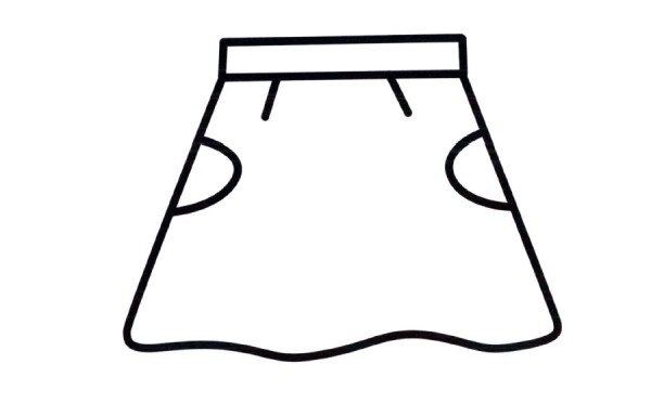 Skirt simple drawing pictures