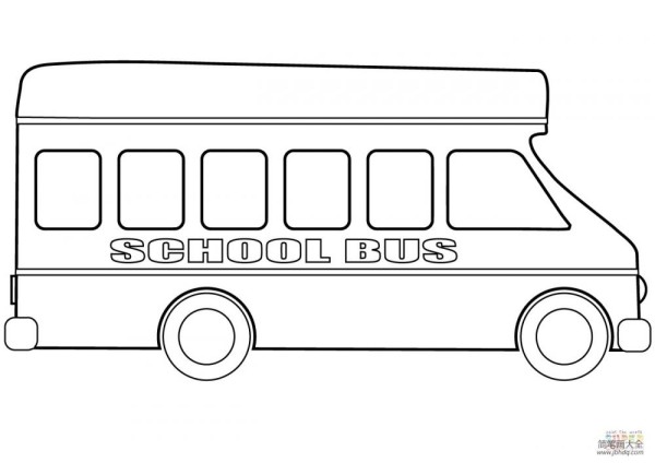 6 simple drawing pictures of school buses