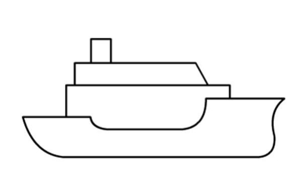 How to draw simple pictures of warships for children