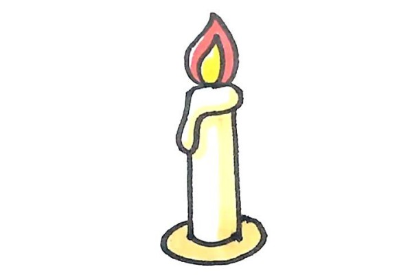 Learn to draw simple candles