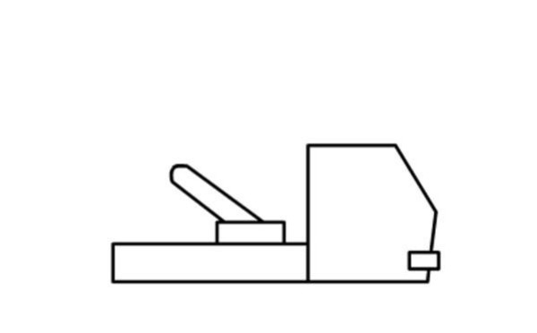 Childrens engineering vehicle simple drawing lift vehicle