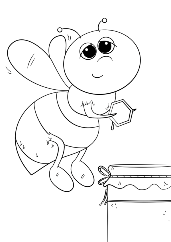 How to draw cartoon bee