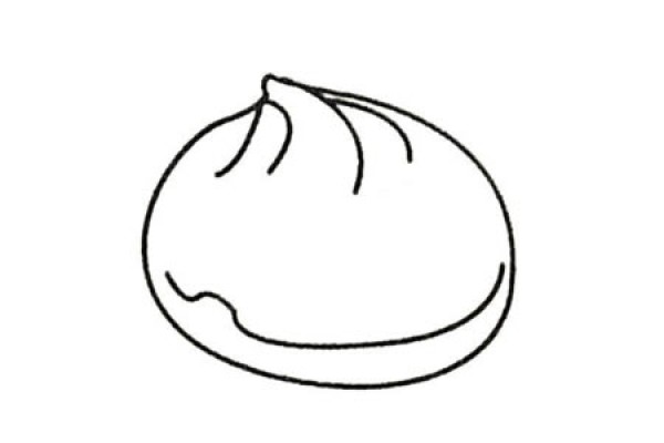 Complete collection of simple drawings of steamed buns and drawing steps