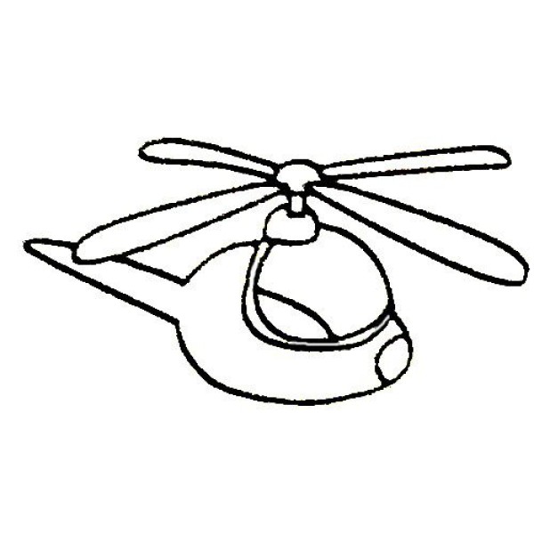 Complete collection of helicopter simple strokes and drawing steps