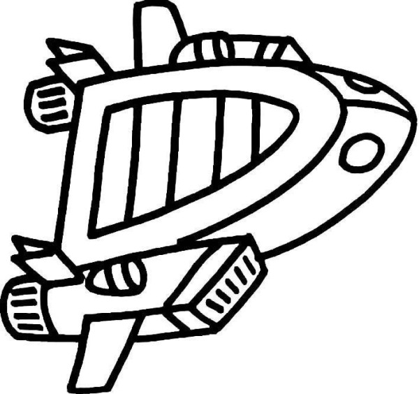 Transportation pictures spaceship simple drawing