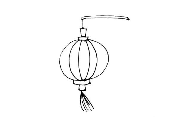 Beautiful lantern simple strokes