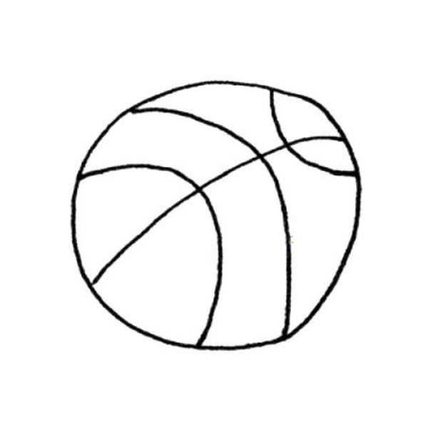 Basketball simple strokes picture