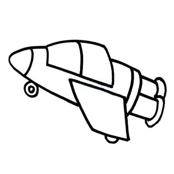 How to draw spaceship with simple strokes