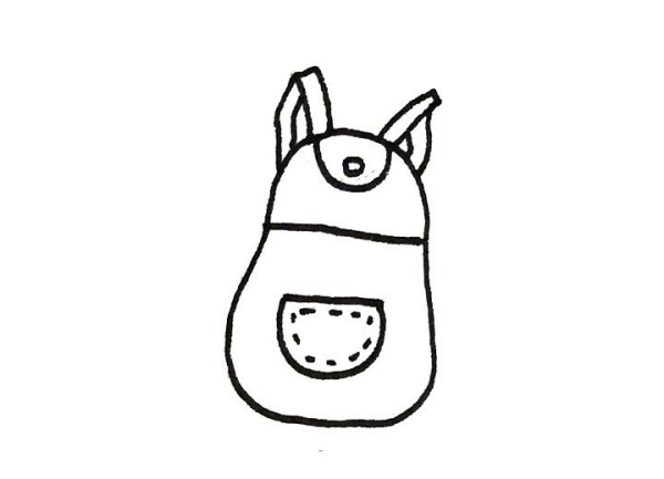 Simple drawing pictures of womens backpack