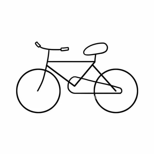 Super simple method of drawing a bicycle