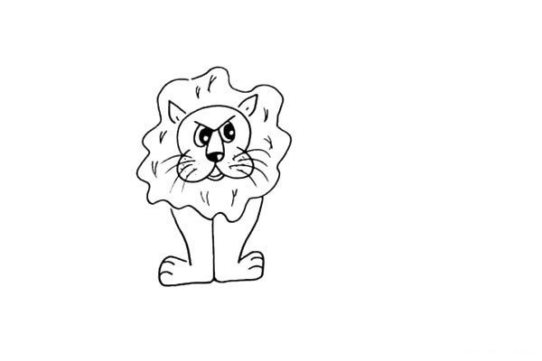 How to draw a lion