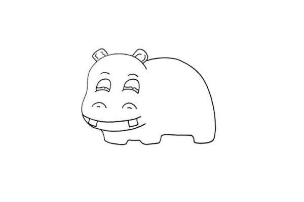 How to draw a hippopotamus