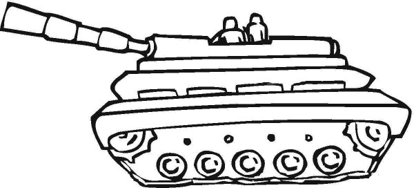 Simple drawing pictures of large armored vehicles