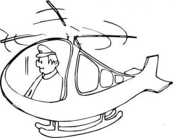 Simple strokes of flying a helicopter