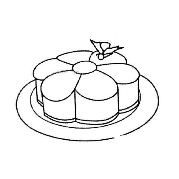 Beautiful simple drawing pictures of moon cakes