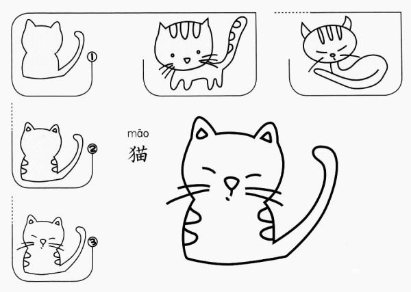 How to draw a cat