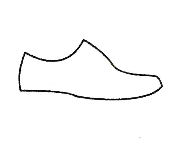 Complete collection of simple drawings of shoes and drawing steps