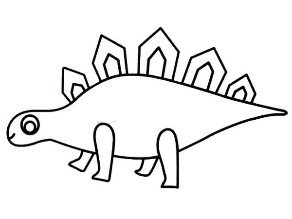 Children learn to draw stegosaurus