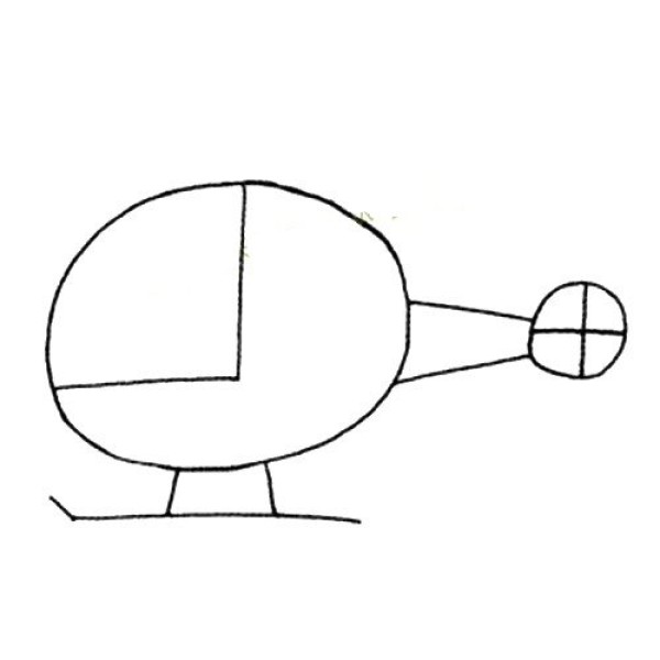 Simple helicopter drawing tutorial