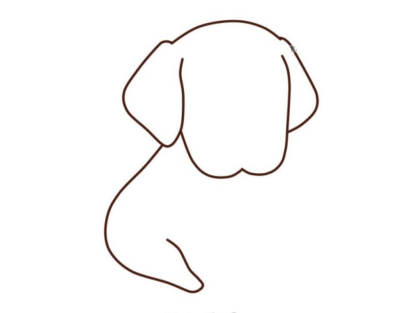 Draw a cute beagle with simple strokes