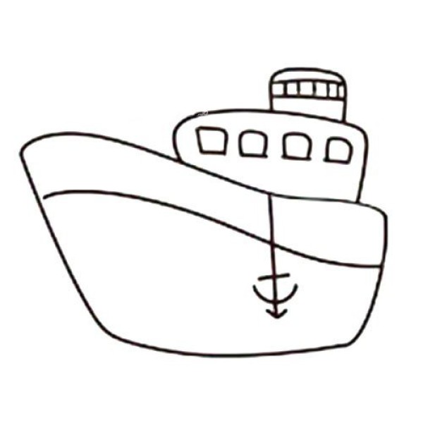 Cute ship simple drawing tutorial