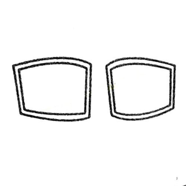 A complete collection of simple drawings of glasses and the steps of how to draw them