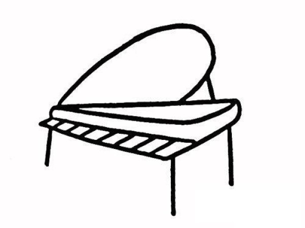 Piano simple drawing picture