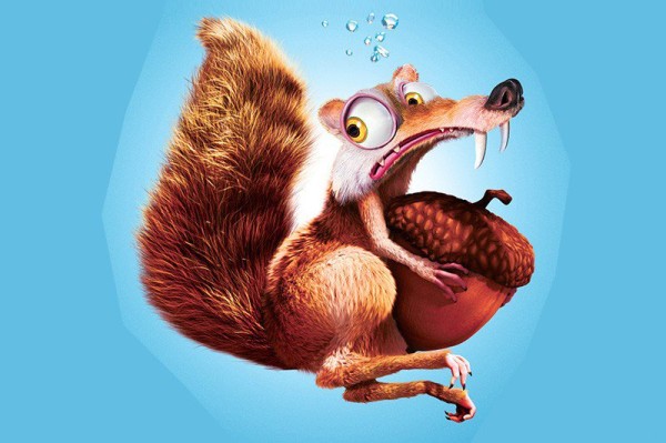 Little squirrel in ice age