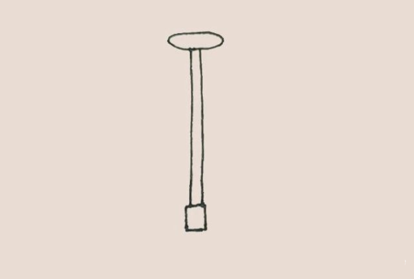 Simple drawing of toilet plug