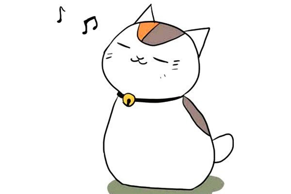 How to draw a singing kitten