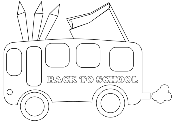 Super simple school bus sketch