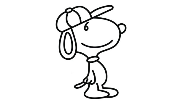 Snoopy simple drawing pictures