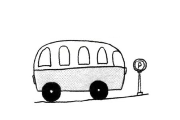 Big bus simple drawing tutorial