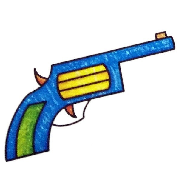 Toy pistol simple drawing picture