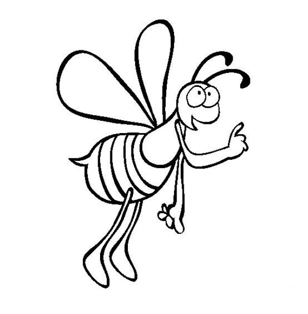 Insect Picture Cartoon Bee Simple Drawing Picture