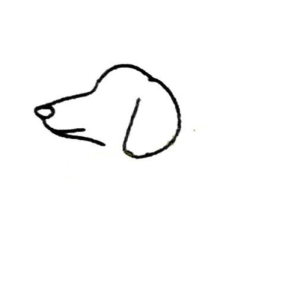 Simple drawing of cute animals Simple drawing of puppy