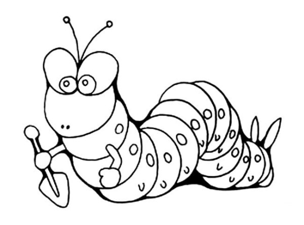 Complete collection of simple drawings of insects Caterpillar simple drawings