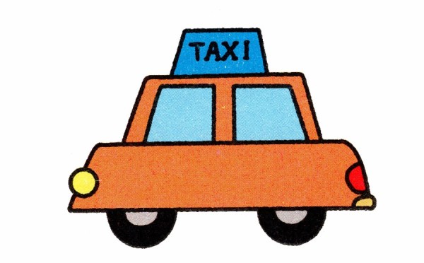 How to draw a taxi with simple strokes