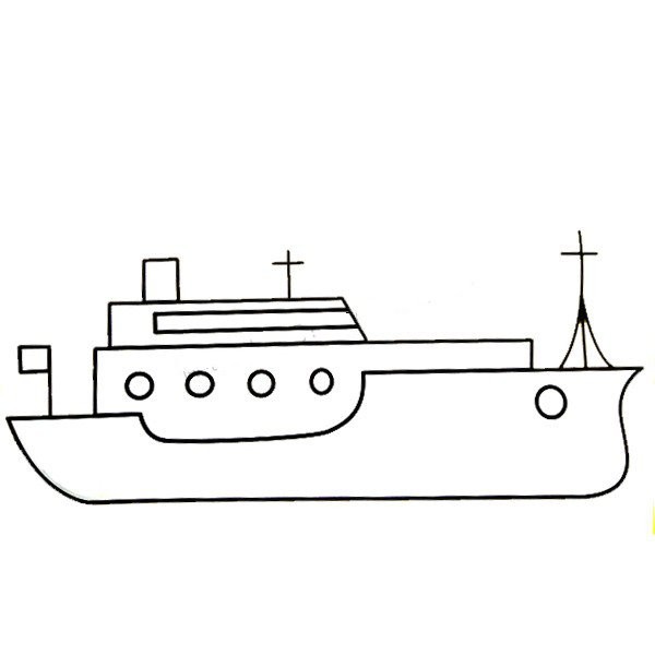 Children learn to draw ships 3