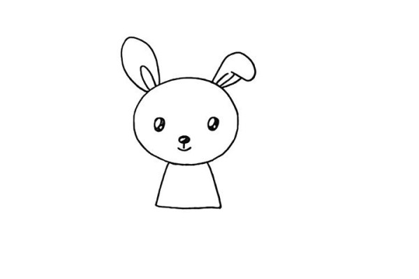 Simple drawing tutorial of a little rabbit who loves to eat carrots