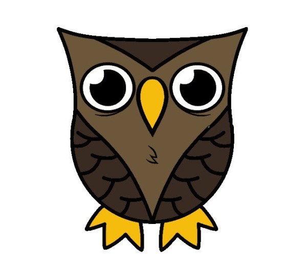 Simple drawing tutorial | Learn to draw a simple owl in 3 minutes