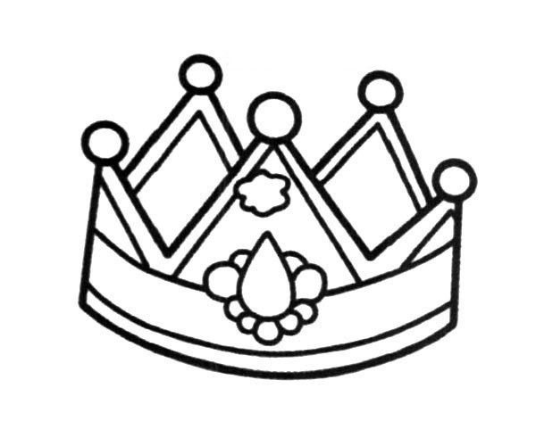 Simple drawing picture crown