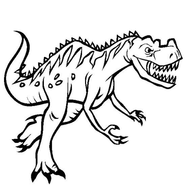 Dinosaur picture collection Ceratosaurus simple drawing picture