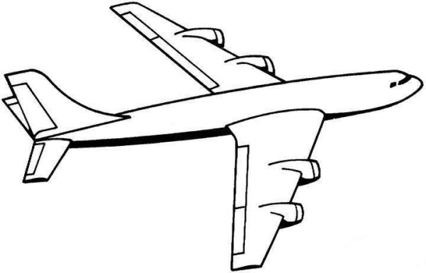 Simple strokes of aviation aircraft