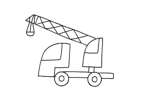 Simple and easy to learn crane drawing