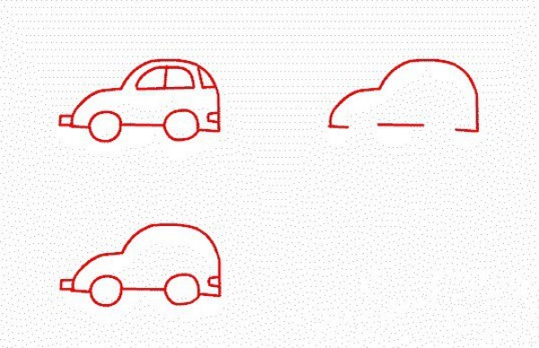 How to draw a car with simple strokes