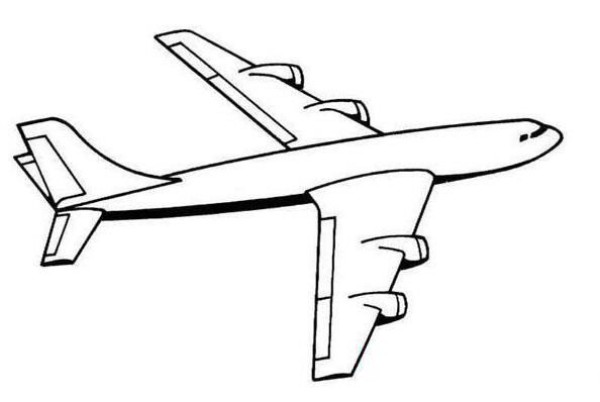 How to draw a passenger aircraft and a space shuttle with simple strokes