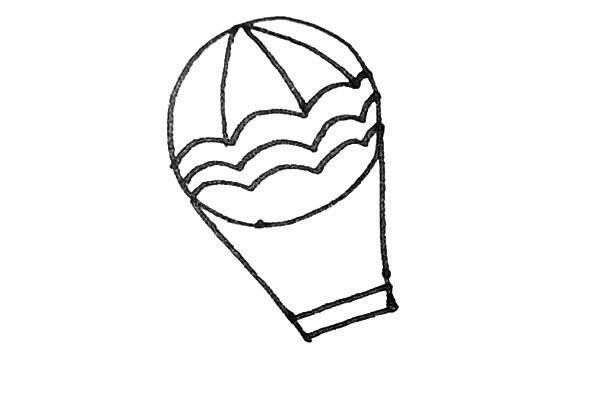 Learn to draw a hot air balloon easily