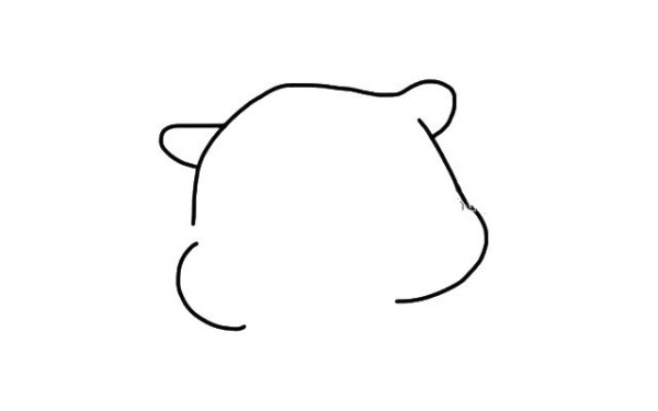 Draw a cute little kitten