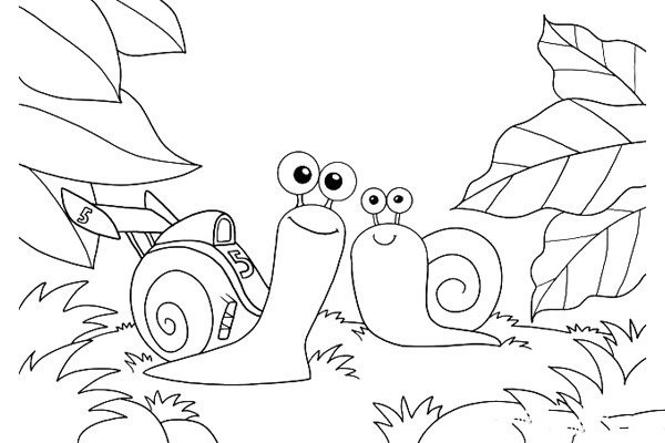 How to draw a very fast snail